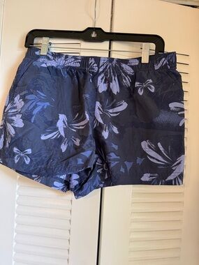 Columbia Olive Green and White Floral Swim/Board Shorts